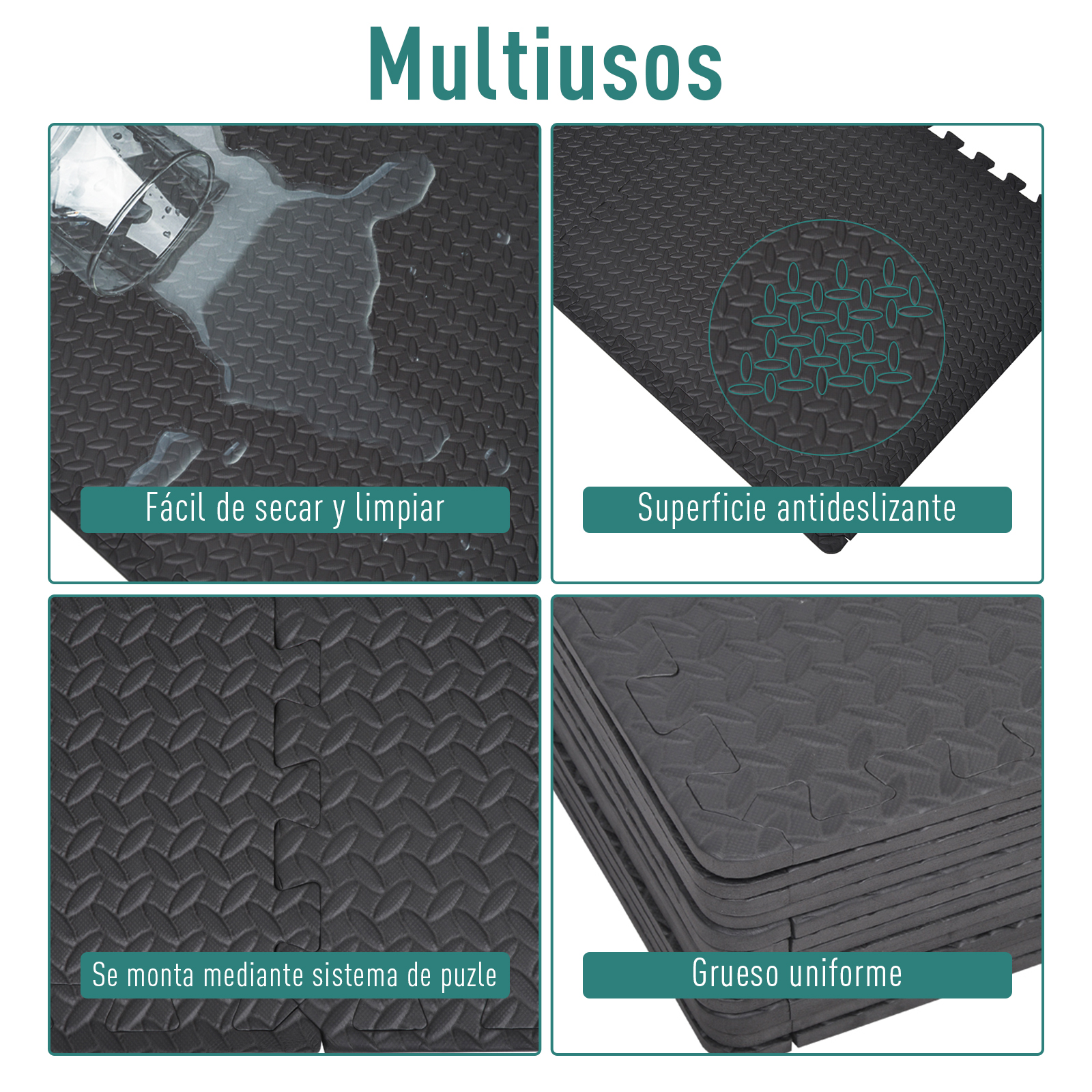 Alfombra Estera Protectora 6 piezas 2.16 m2 Estera EVA Goma Espuma